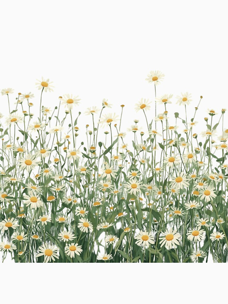 Wild Daisy Flower Field Aesthetic by PACS0011