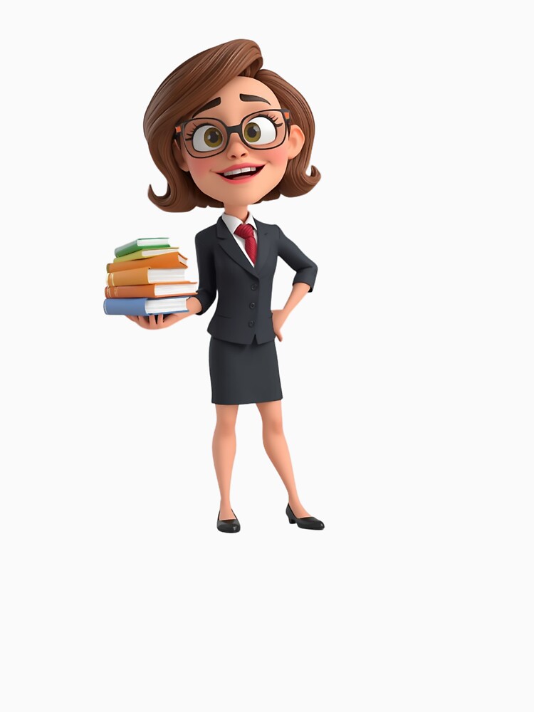Funny Cartoon Teacher - Classroom Hero & Educator Art by drioArt