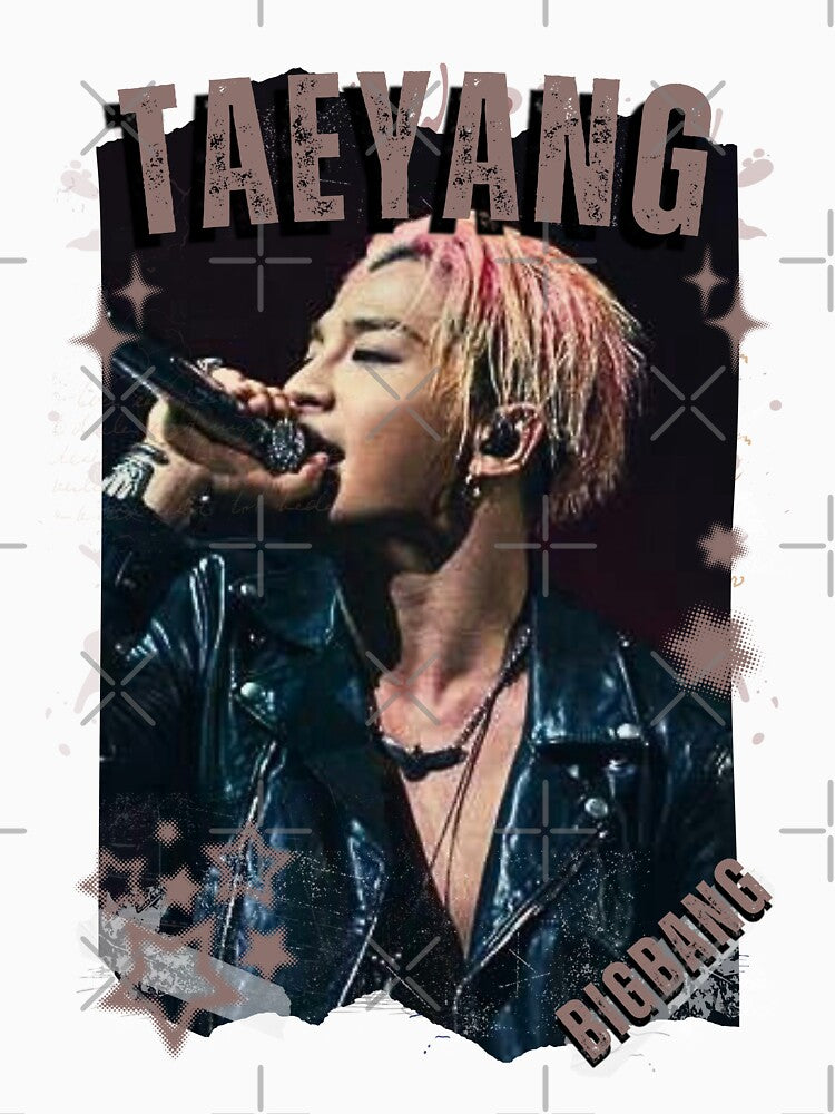 BIG BANGg Taeyang Retro Y2K Preppy Scrapbook Scrapbook Collage Design by HELL0WBELLO