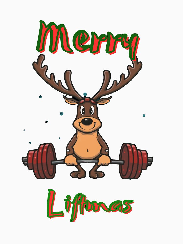 Christmas fitness merry liftmas reindeer by Mikusia