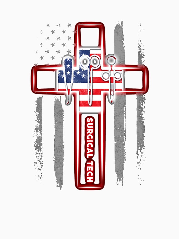 Proud USA Surgical Tech Flag by Camillepiers