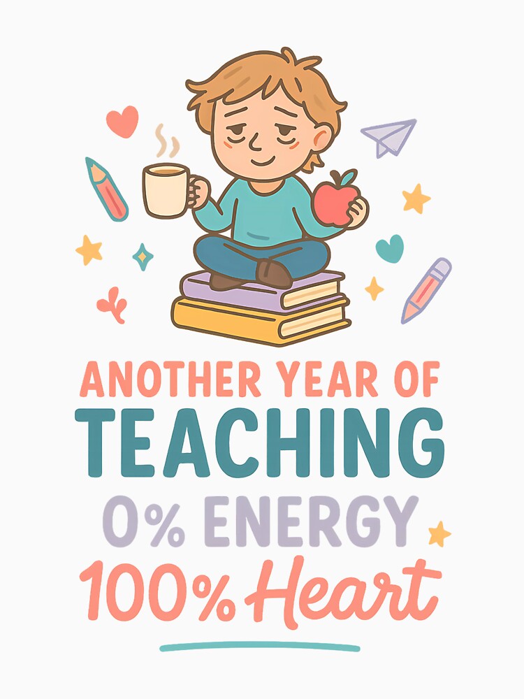 Another Year of Teaching – Funny Teacher Gift with Heart by TheCrazyOdd