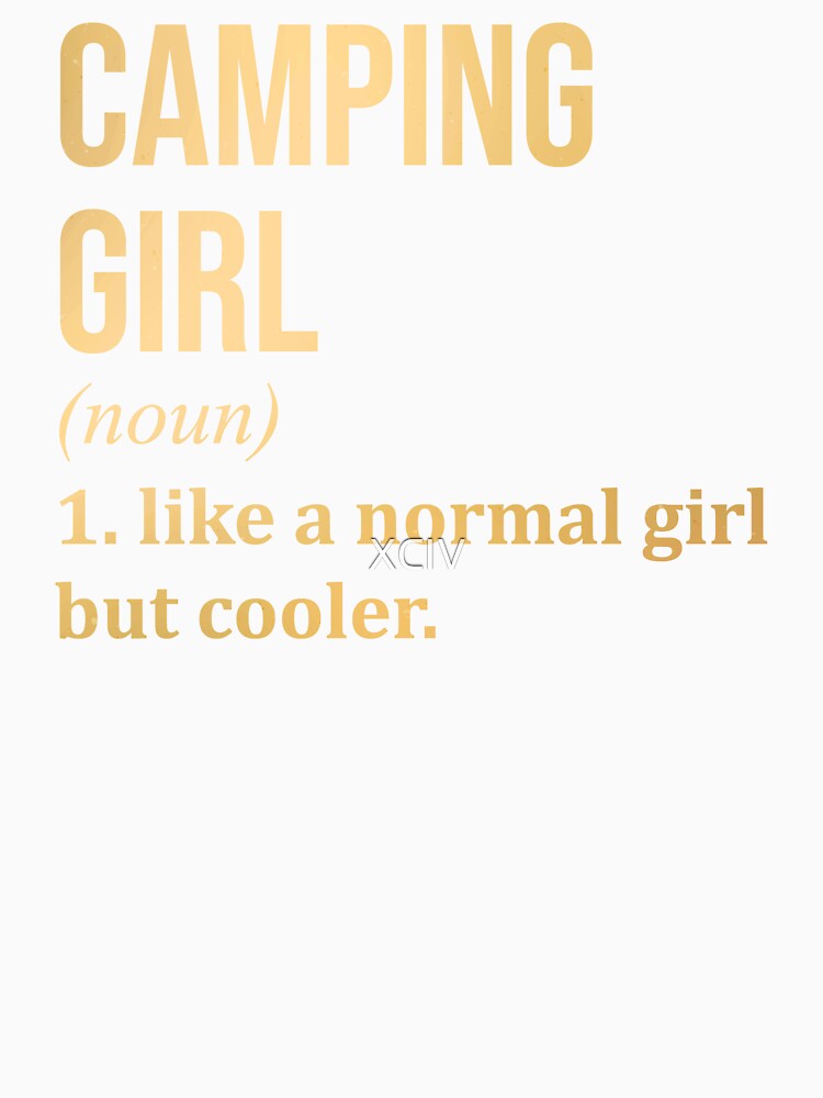Camping Girl Definition in Gold by XCIV