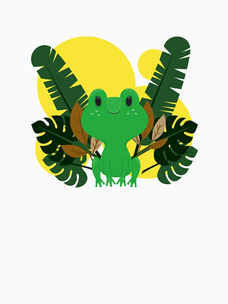 Cute Cartoon Frog by TeesByConnor