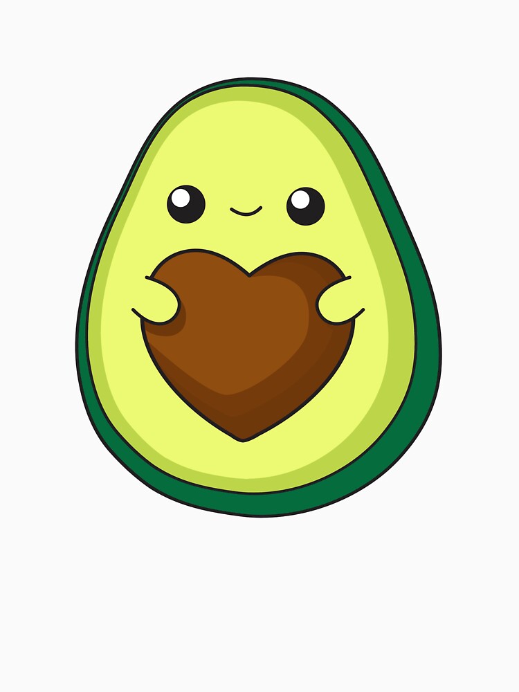 Avocado with heart stone by EmHurst10