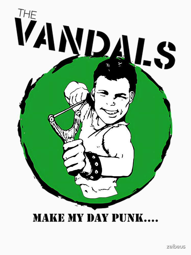 The Vandals Make My Day Punk Rock Fanart Design by zelbeus