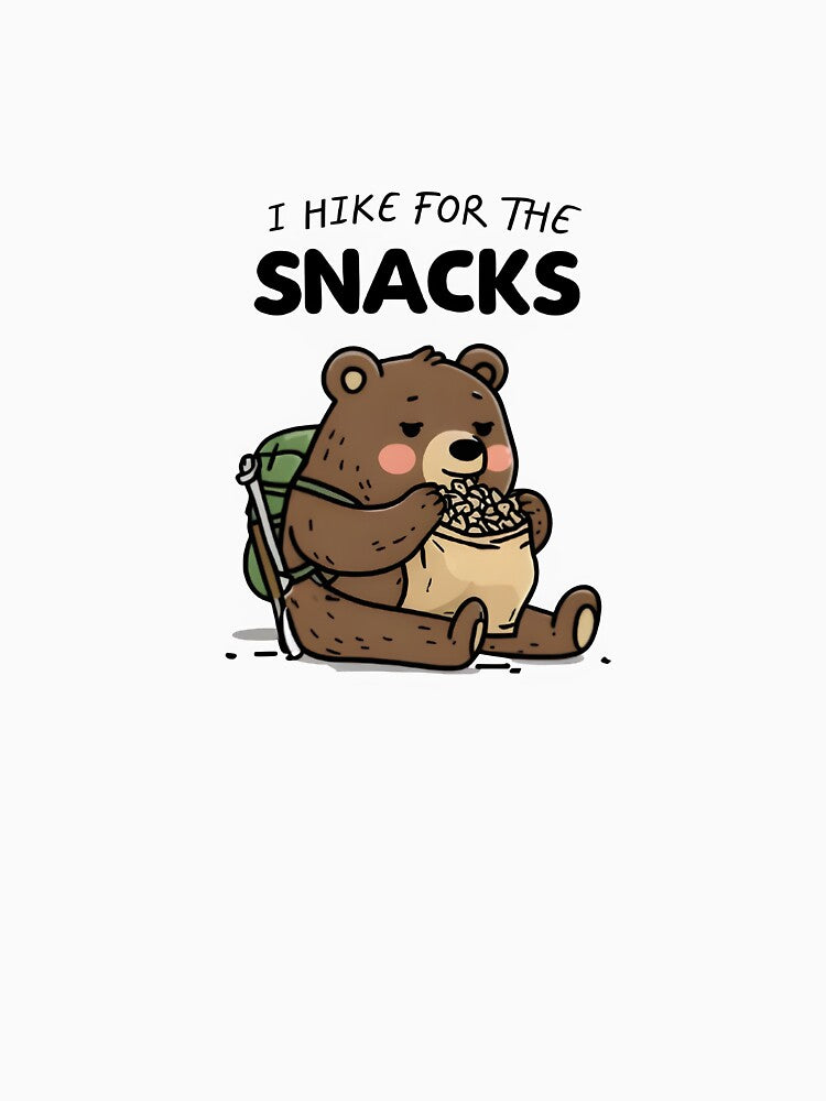 Bear Hiking Humor  ~Gift idea  for hiking lover by Uniqueauraaprints