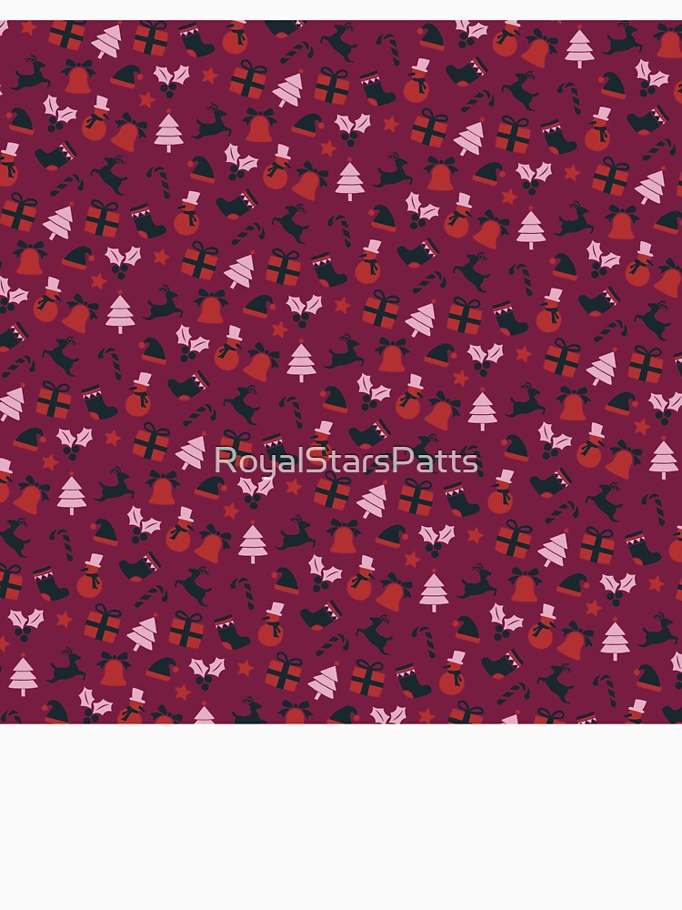 Cute Snow Reindeer Happy Holiday Christmas Pattern    - Father'S Day Gift Ideas by RoyalStarsPatts