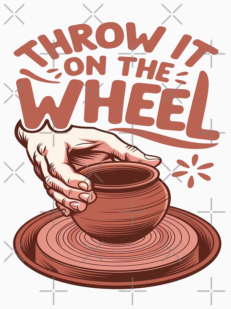 Throw It on the Wheel Pottery Art Clay Craft Design by InkredibleZ