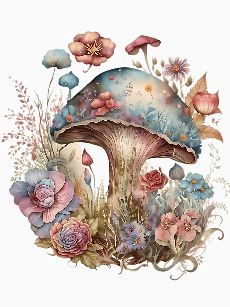 Floral Mushroom Garden by sielmadahurud
