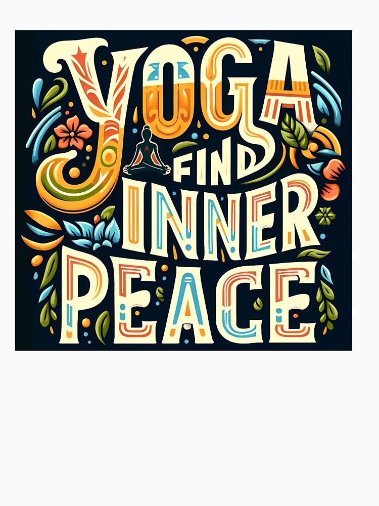 Yoga Find Inner Peace, typography by maxmaj
