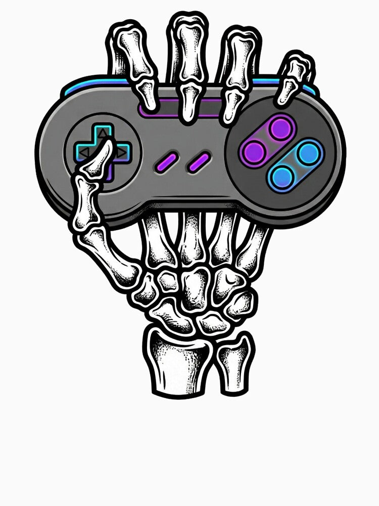 Skeletal Gamer by Drippik