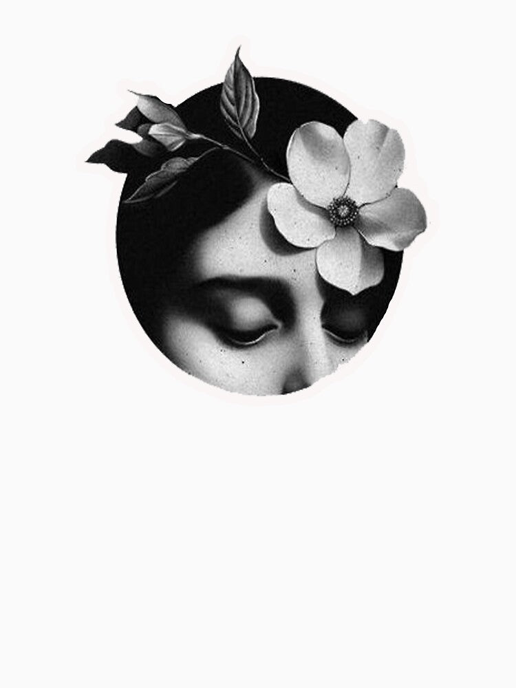 woman portrait with a flower by Ratatatts