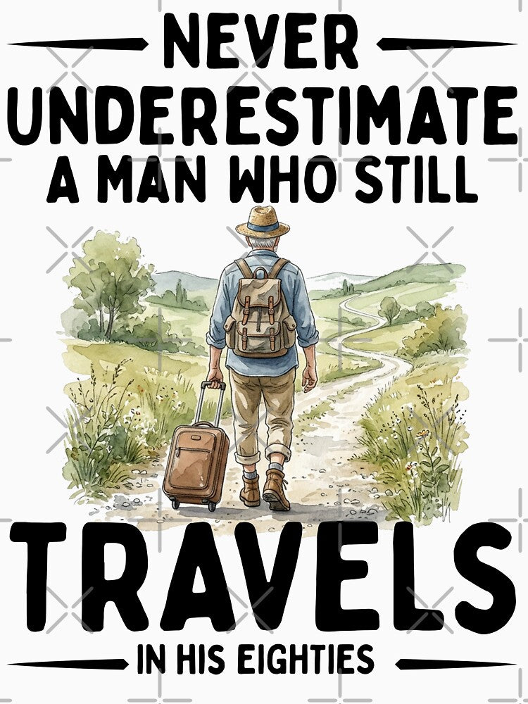 Never Underestimate A Man Who Still Travels In His Eighties by LounisArt