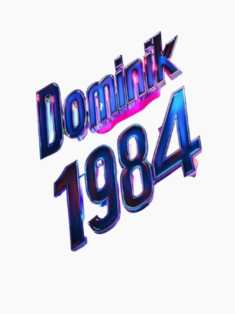 Dominik 1984 – Neon Noir Chrome by AlexLineArt