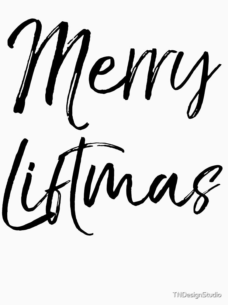 Merry Liftmas Christmas Joke Funny Workout Quote by TNDesignStudio