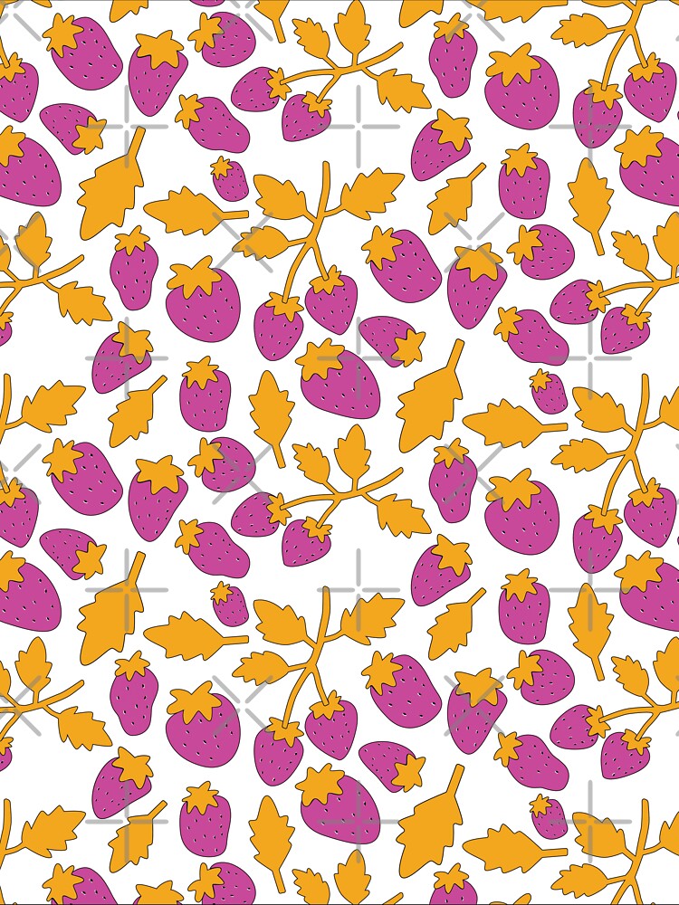 Retro Strawberry Pattern by creartdsign