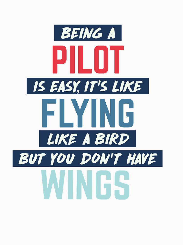 Being pilot is easy. humorous quote. retro by bumperapparels