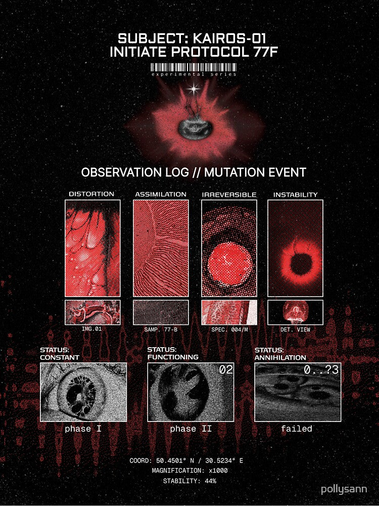 Post-Human Experimental Aesthetic (red) by pollysann