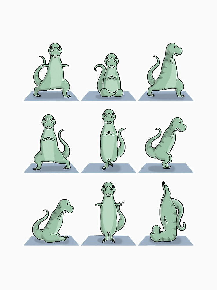 Tyrannosaurus Trex Dinosaur Yoga Pose by BundlerVq