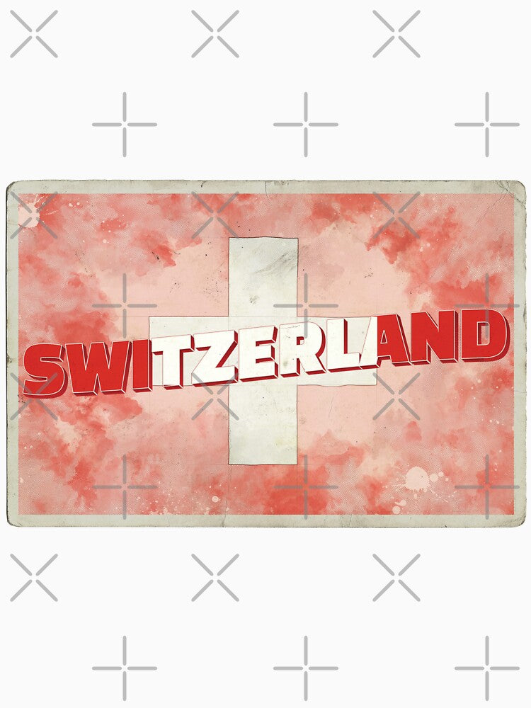 Switzerland Vintage style retro souvenir by DeveloperProp0