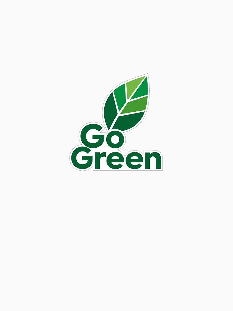 Go Green - Minimalist Eco-Friendly Leaf Design by DesignerSator