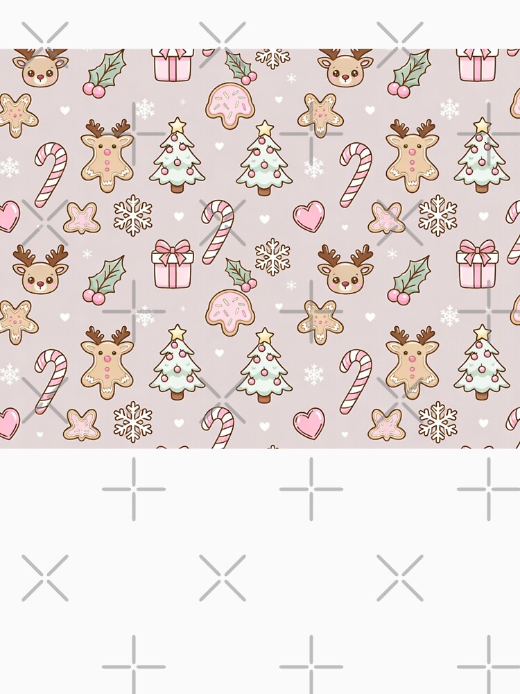 Pastel Christmas Cookies & Cute Icons Pattern by SassyArtistry