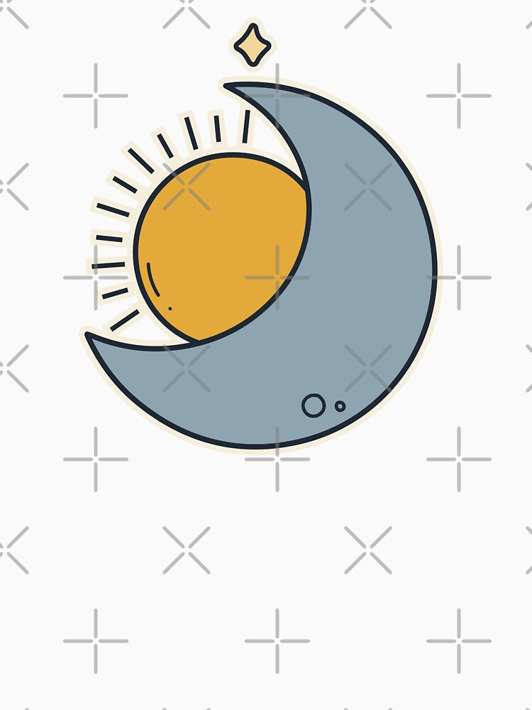 Boho Sun and Moon Love – Celestial Balance Spiritual Aesthetic by Mrsmauve