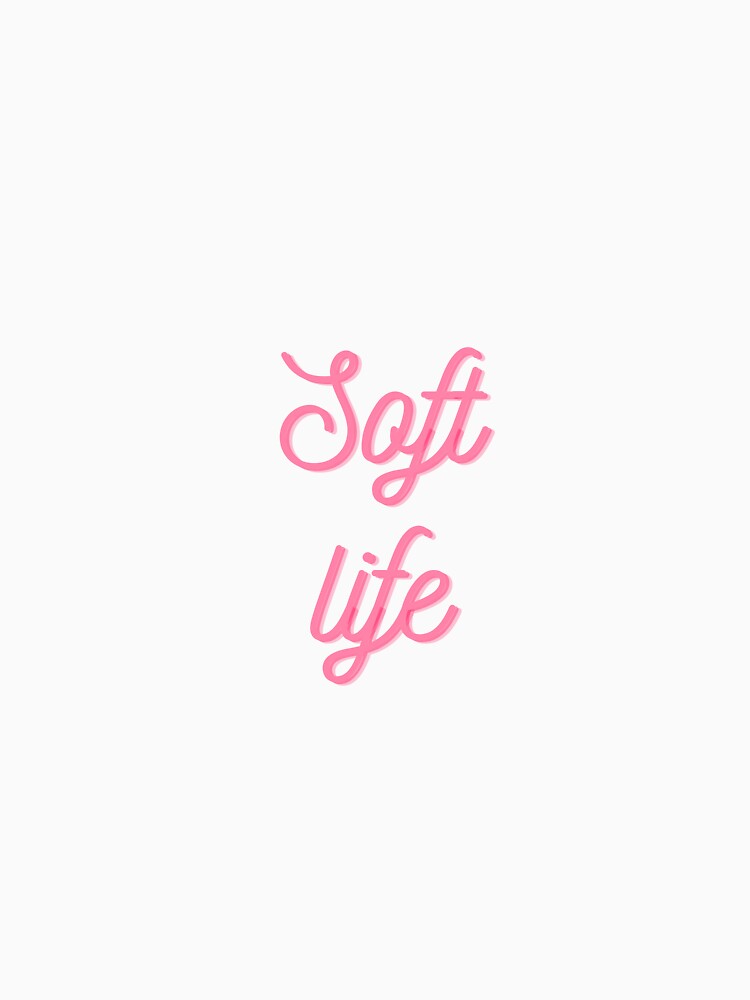 Soft Life | Minimalist Aesthetic T-Shirt | Self Care & Cozy Lifestyle Apparel by KBizofficial