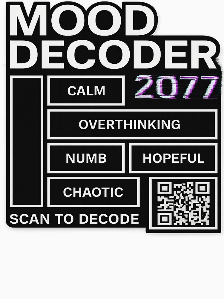 Mood Decoder 2077 – Glitch Matrix Tee by PigiArt