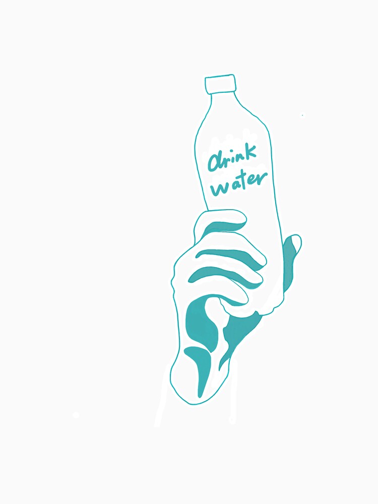 Hand Holding Water Bottle Motivational by SkyCloudBlue