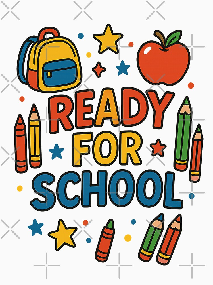 Cute & Confident First Day of School graphic Ready For School, vintage by LuxeGraphix