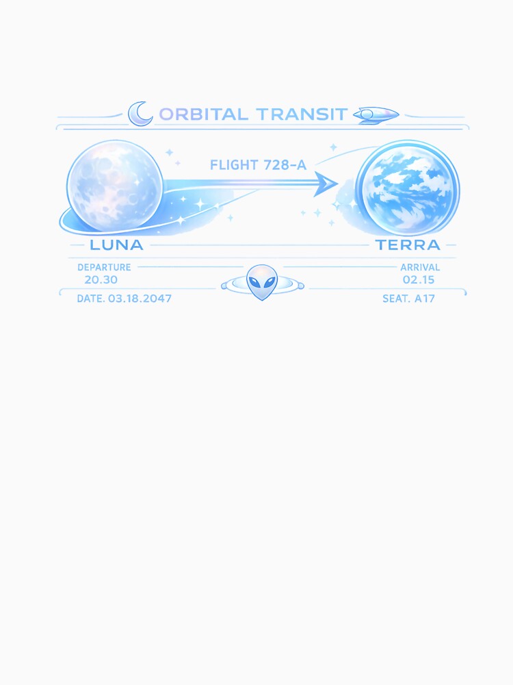 Opal Orbital Transit Ticket Aliencore Graphic by TheRealTaria