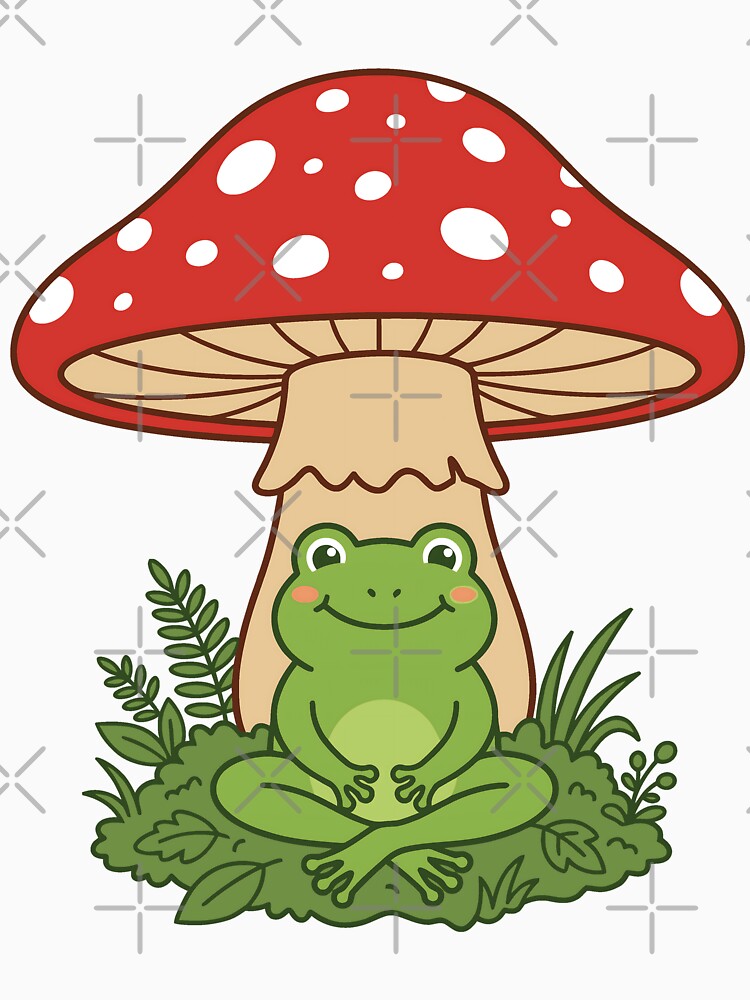 Frog Under Mushroom by AfriForma