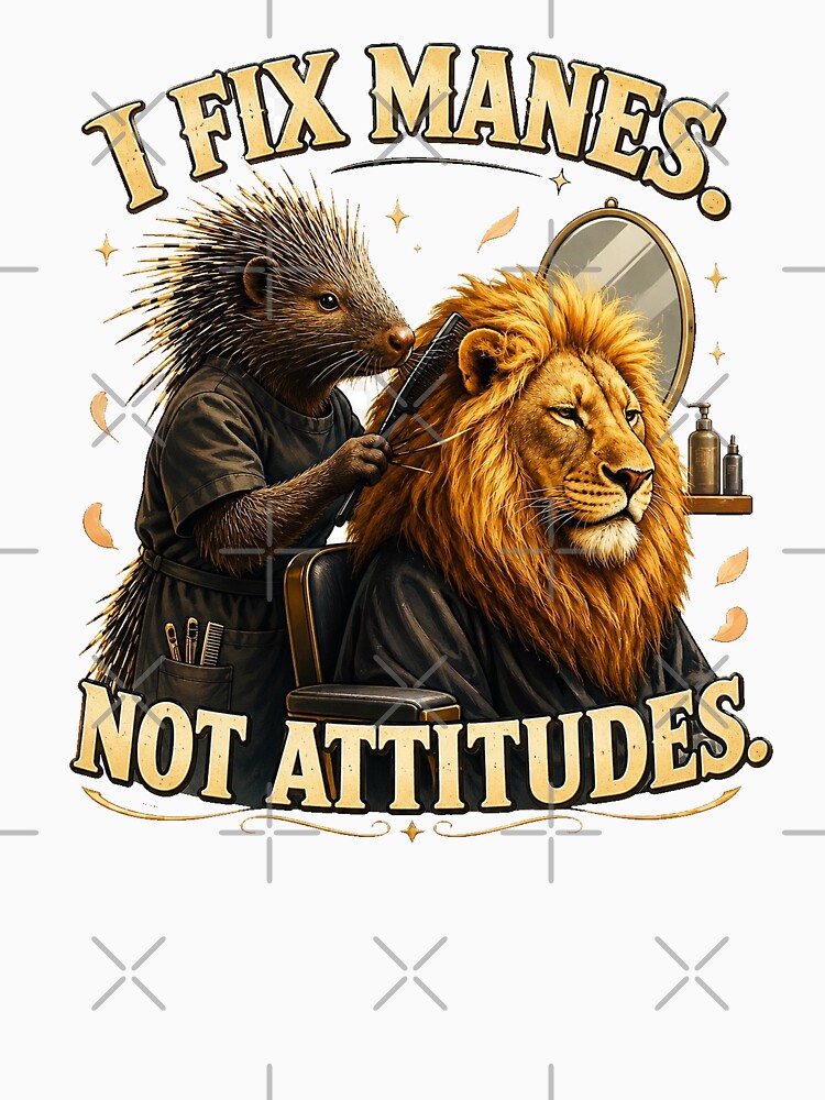 Funny Hairstylist Lion Gift by Gentlestate