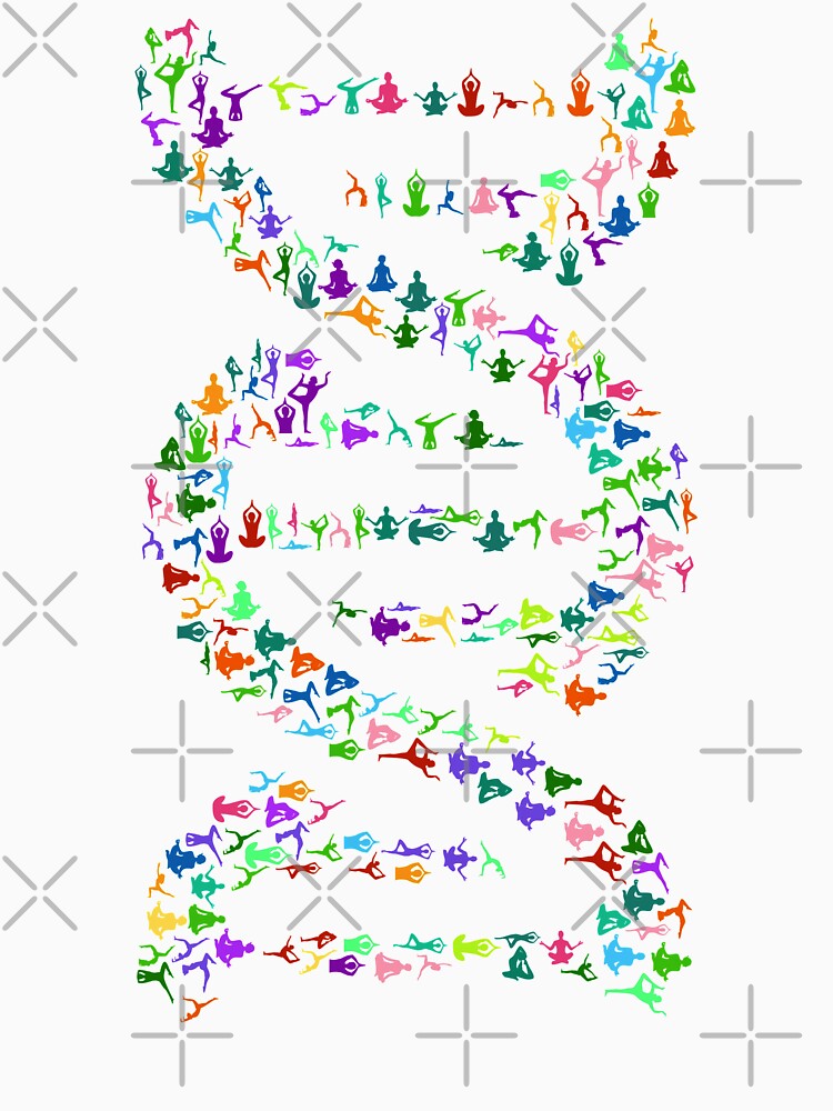 DNA Yoga Meditation and Exercises Poses. by monodesigns