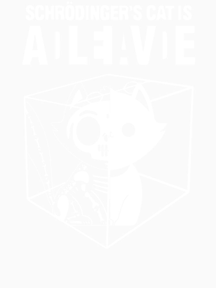 Schrodinger’s Cat, Funny Science Cat Dead And Alive by HelloHKW