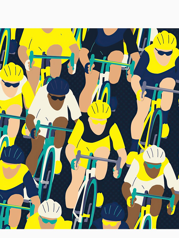Cyclist seamless by AverilArt