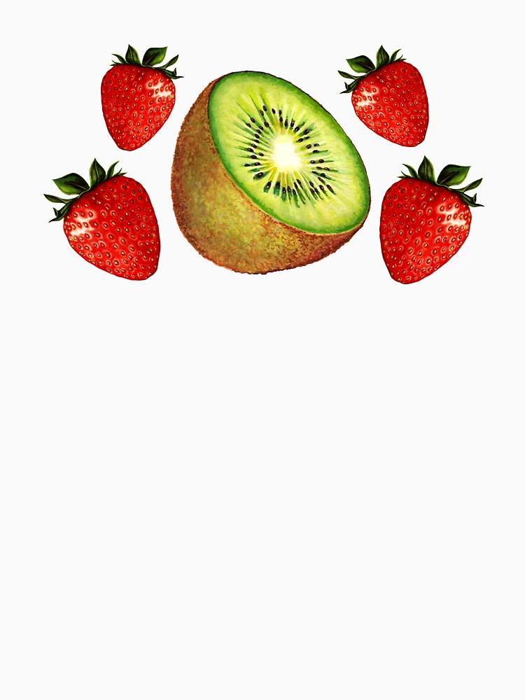 Strawberry Kiwi Pattern - Green by Kelly  Gilleran