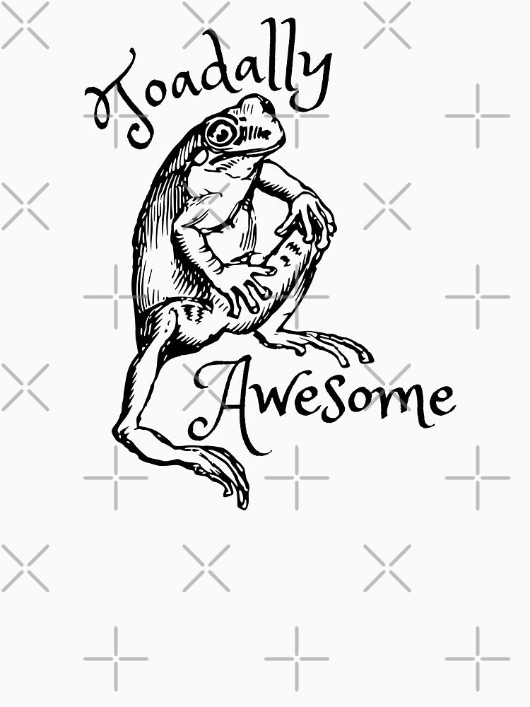 Toadally Awesome Frog Aesthetic Frog Pun by CaitU