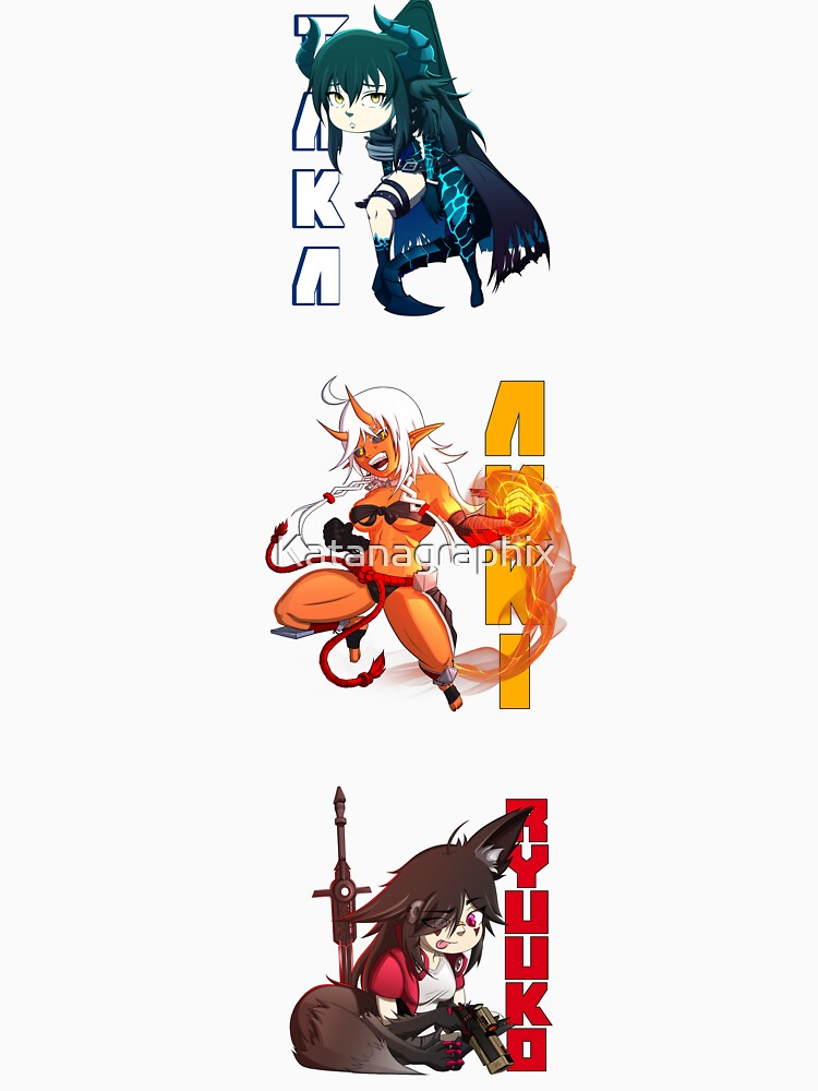 Taka's World Characters by Katanagraphix