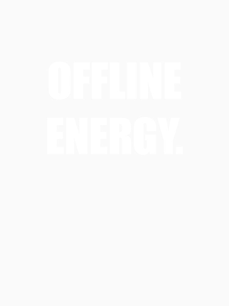 Offline Energy – Minimal Lifestyle Text Design by Everyday Studio