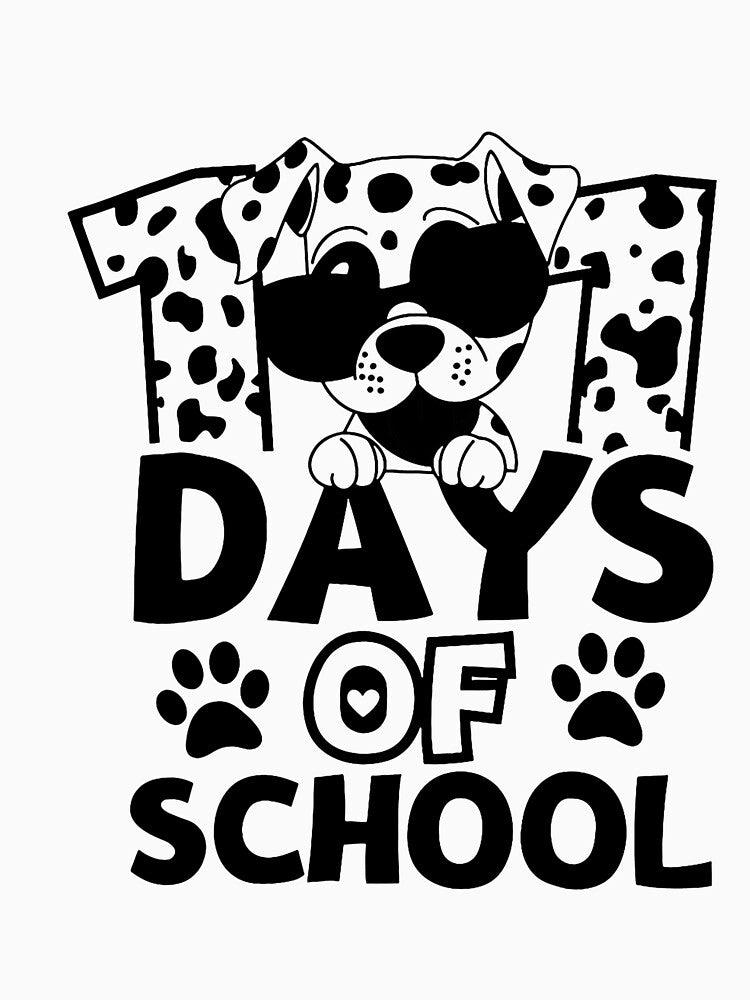 100 Days of School Dalmatian Dog Boy Kid 100th Day of School by ArleneRowe