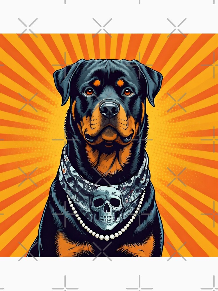 Pop Art Rottweiler by Nocturne  Paws
