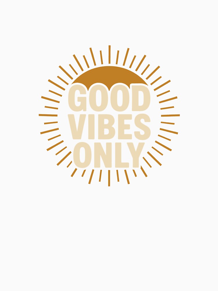 Good Vibes Only – Minimalist Sunburst Design by Silent Light Studio