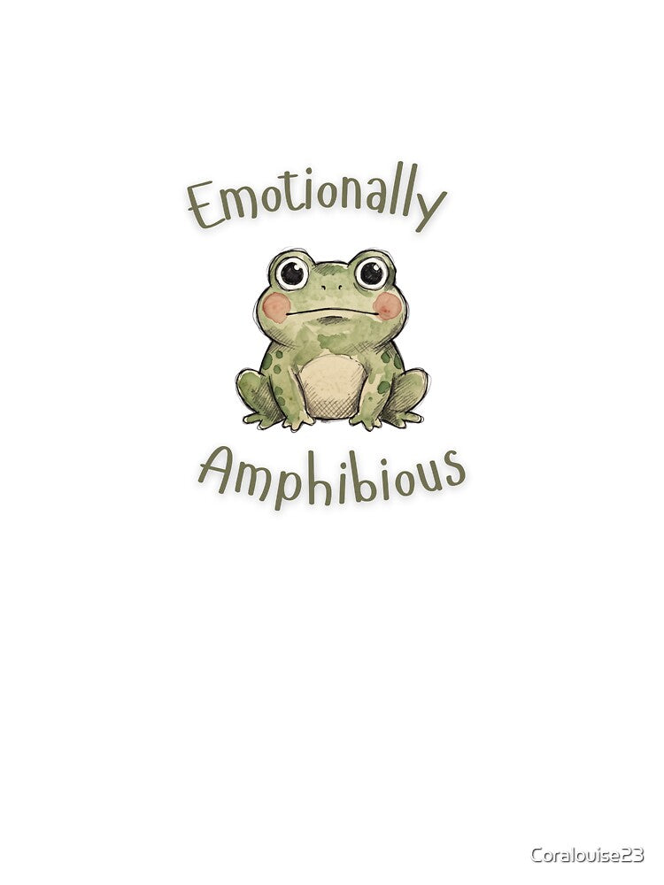 Emotionally Amphibious Frog Illustration by Coralouise23