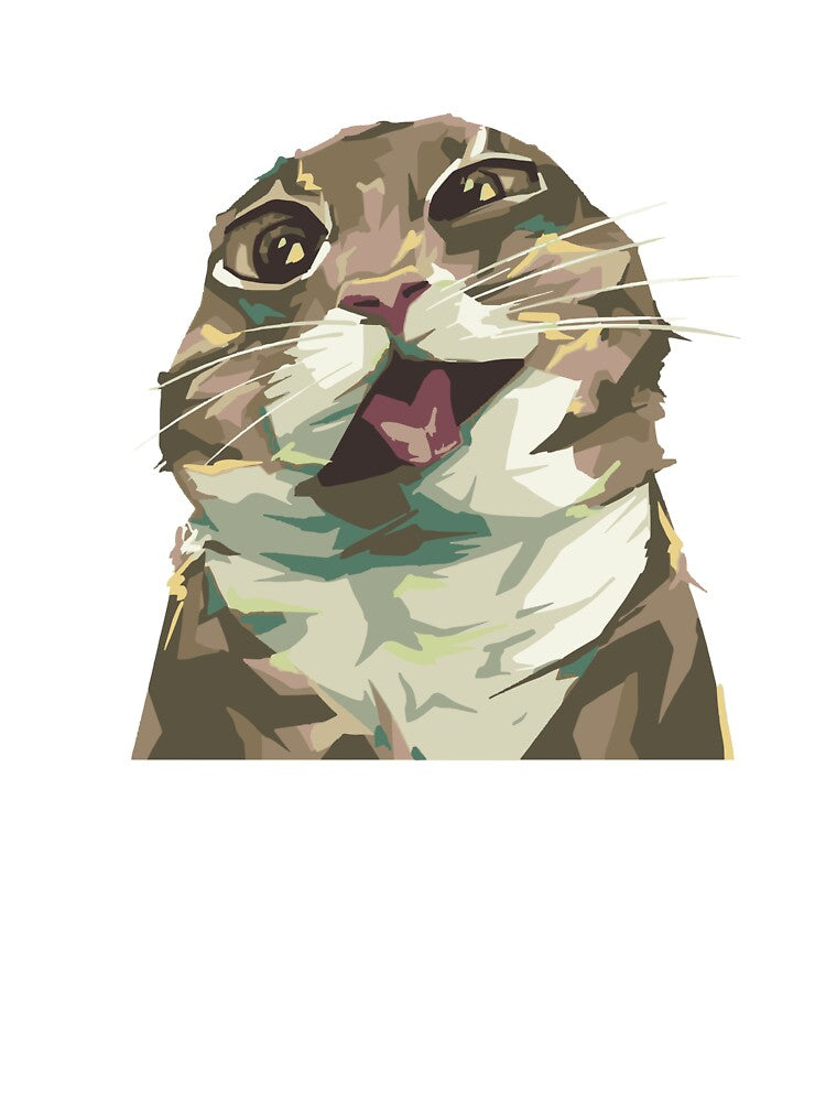 Freaky Ahh Cat | Funny Weird Cat Meme | Silly Animal Illustration by DawnColony