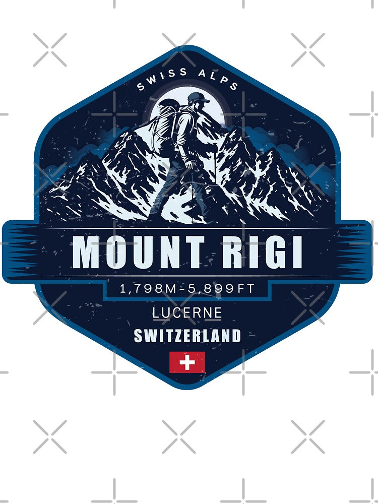 Mount Rigi Lucerne Switzerland | Swiss Alps Trekker Design-Mt Rigi by Vale150