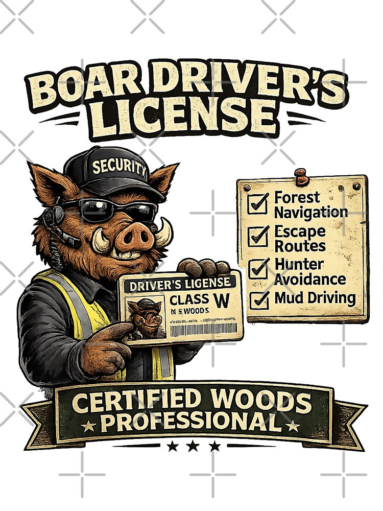 Boar Driver's License by C6S5M