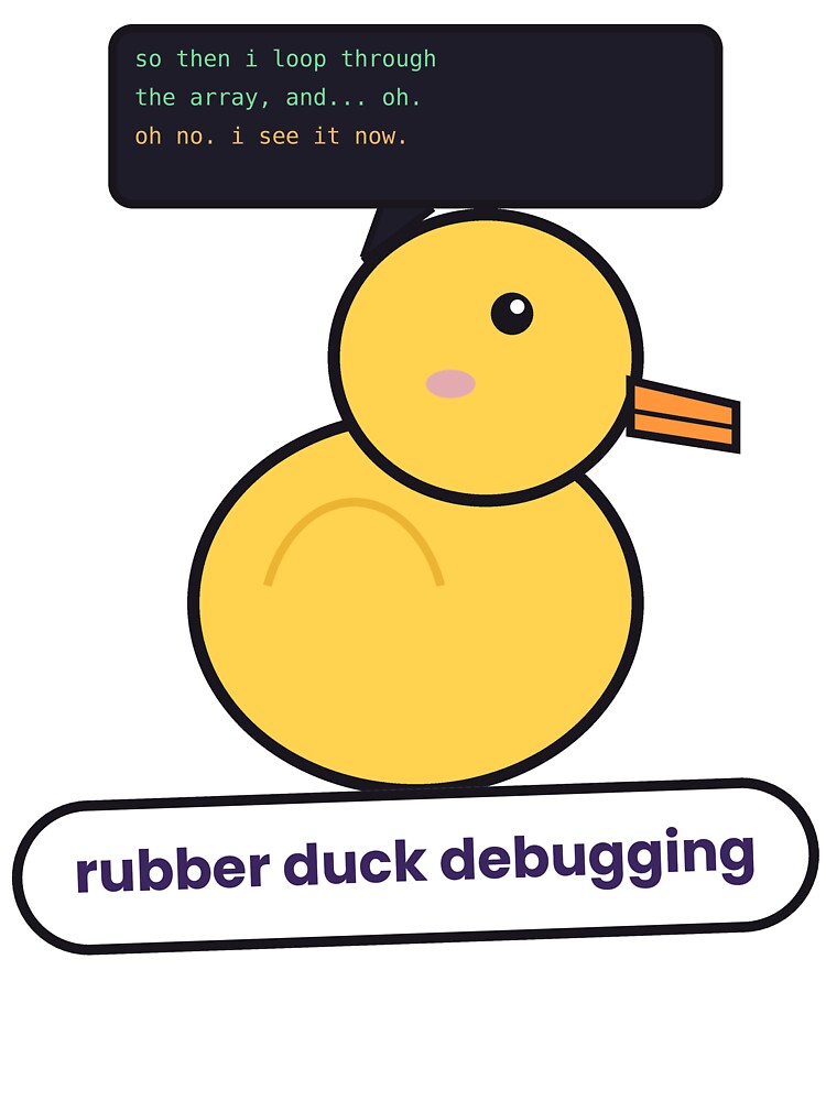 Rubber Duck Debugging Sticker by QuirkyCartel